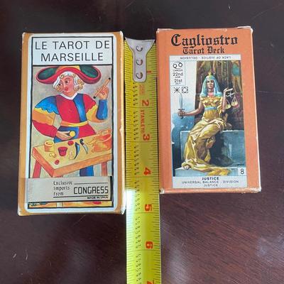 1981 Cagliostro and 1983 Marseille Tarot Decks (LR-SS)