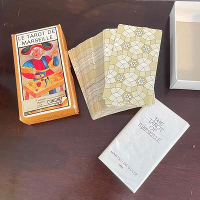 1981 Cagliostro and 1983 Marseille Tarot Decks (LR-SS)