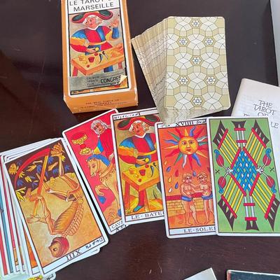 1981 Cagliostro and 1983 Marseille Tarot Decks (LR-SS)