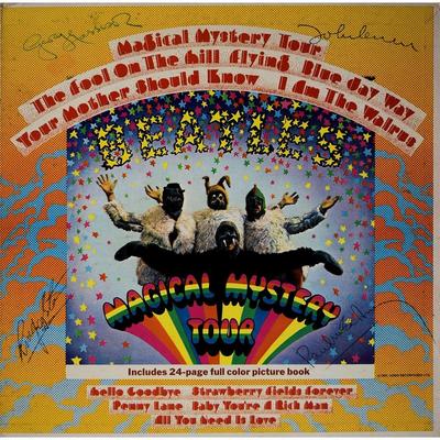 Beatles Magical Mystery Tour signed album. 
