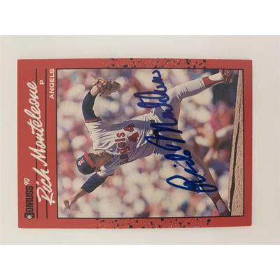 Rick Monteleone signed baseball card
