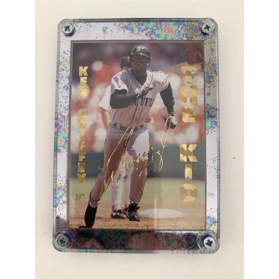 Ken Griffey Jr. The Kid Mariners Facsimile Signed Framed Baseball Card