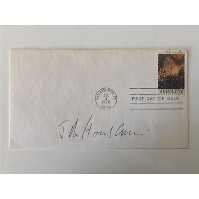 John Houseman signed first day cover 