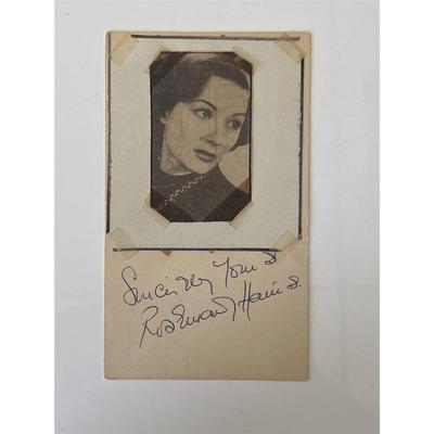 Rosemary Harris original signature 