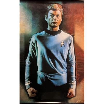 Rare Star Trek 1991 character illustration of Dr. McCoy by Drew Struzan original movie poster