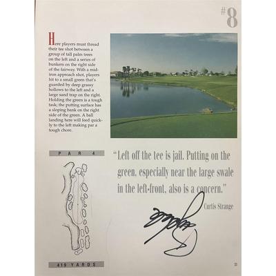 Professional golfer Billy Andrade signed magazine page 