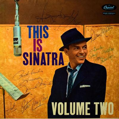 The Rat Pack signed This Is Sinatra! Vol 2 album
