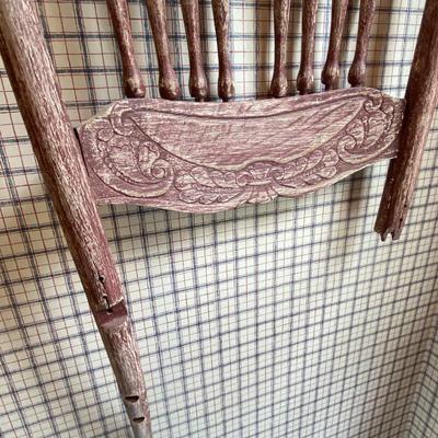 Refinished Decorative Chair Back