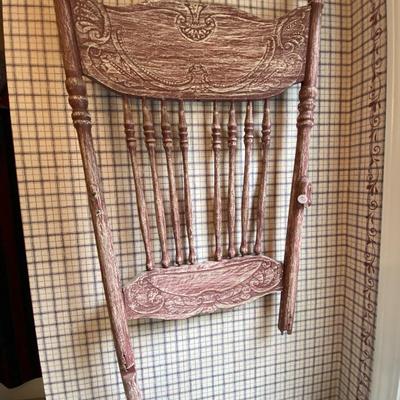 Refinished Decorative Chair Back
