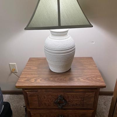 Lamp and vintage night stand