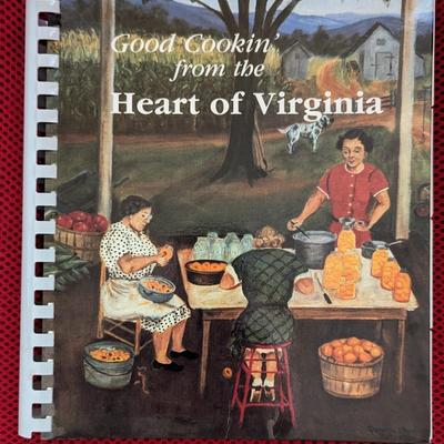 Good Cookin' from the Heart of Virginia Queena Stoval art 1985 First Edition printing Junior League of Lynchburg, Virginia