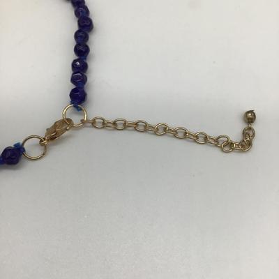 Mudpie designer blue necklace