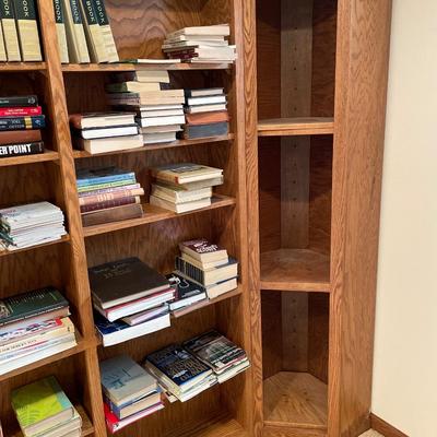 Large bookcases with books