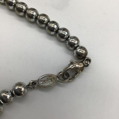 Napier silver pearl bracelet