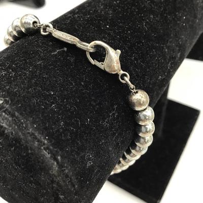 Napier silver pearl bracelet