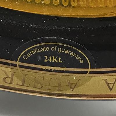 24Kt gold plated souvenir plate