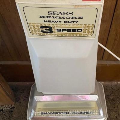 Sears Kenmore 3 Speed Shampooer and Polisher