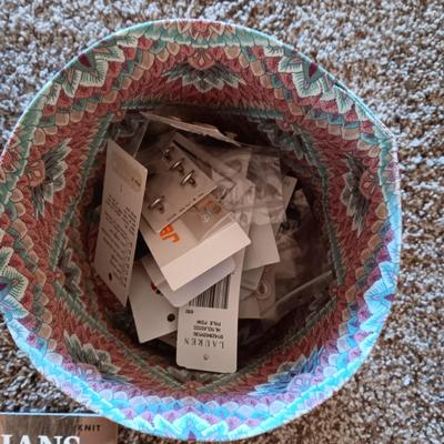 THE CREATIVE CIRCLE CRAFT BASKET, KNITTING NEEDLES AND MORE