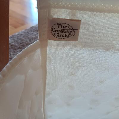 THE CREATIVE CIRCLE CRAFT BASKET, KNITTING NEEDLES AND MORE