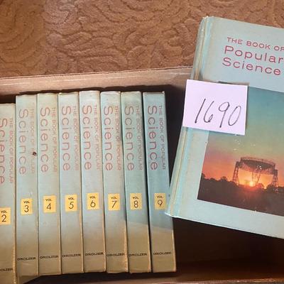Vintage Book Of Popular Science Set