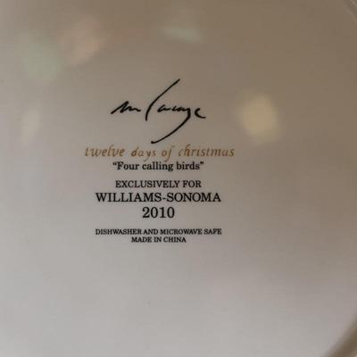 Williams Sonoma - Twelve Days of Christmas Salad Plates (12)