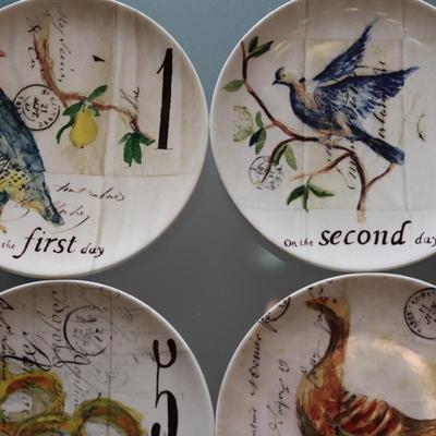 Williams Sonoma - Twelve Days of Christmas Salad Plates (12)