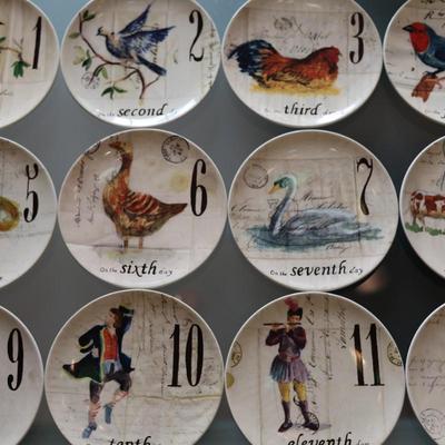 Williams Sonoma - Twelve Days of Christmas Salad Plates (12)