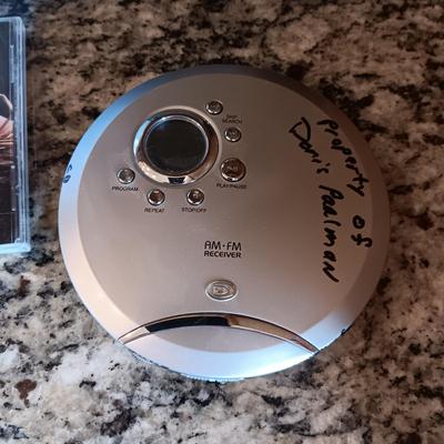 ATOMIC CLOCK AND THERMOMETER, GREETING CARDS, CD'S AND PLAYER