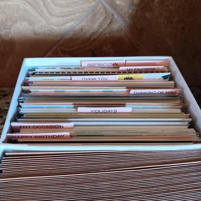 ATOMIC CLOCK AND THERMOMETER, GREETING CARDS, CD'S AND PLAYER