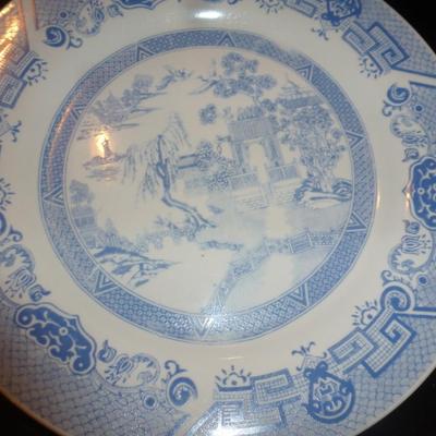 Collection of Five Blue and White Plates