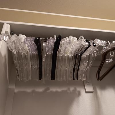 A VARIETY OF CLOTHES HANGERS