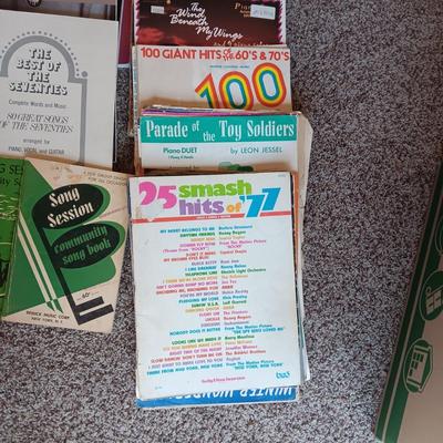 BOX FULL OF PIANO & VOCAL SHEET MUSIC
