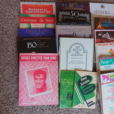 BOX FULL OF PIANO & VOCAL SHEET MUSIC