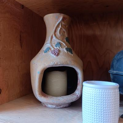 CITRONELLA BURNER, CLAY CANDLE LANTERN, BOBBLE HEAD OWL, HUMMINGBIRD FEEDERS