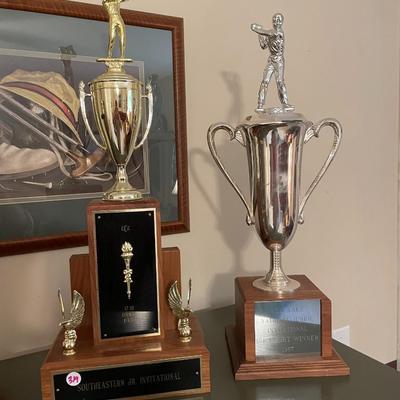 Lot of Golf Trophies
