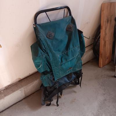 KELTY NYLON BACKPACK AND COLEMAN PROPANE HEATER