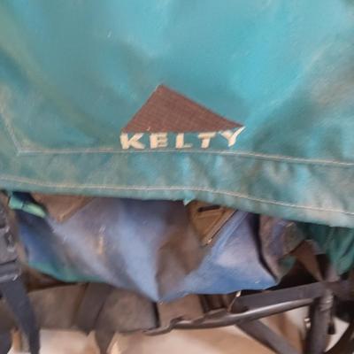 KELTY NYLON BACKPACK AND COLEMAN PROPANE HEATER