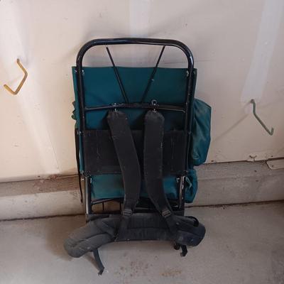 KELTY NYLON BACKPACK AND COLEMAN PROPANE HEATER