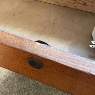 Vintage Oak Desk with a Chair