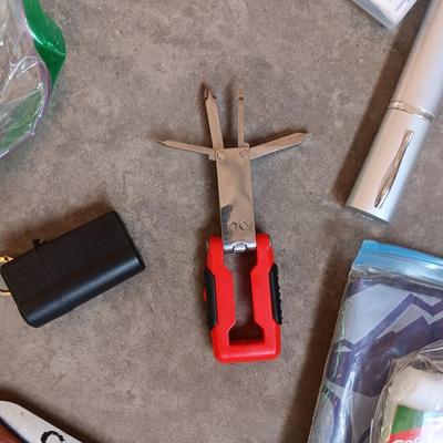 CABELAS CAMO BACKPACK FILLED WITH MANY ESSENTIALS