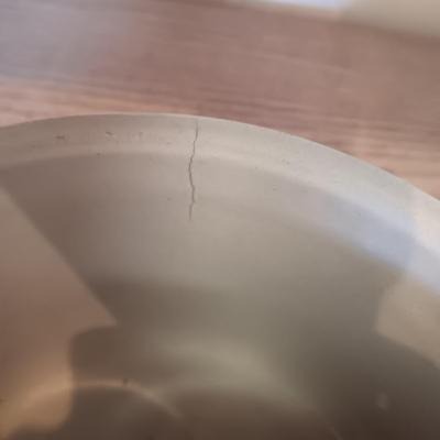 2 CLAY AND 1 GLASS BOWLS