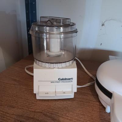 WAGNER'S CAST IRON TORTILLA WARMER, WAFFLE IRON AND MINI PREP PROCESSOR