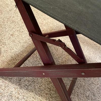 Pair of Black and Red Director Chairs