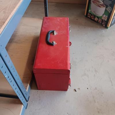 HUSKY 3 DRAWER W/LIFT TOP TOOL CHEST PLUS HAND TOOLS