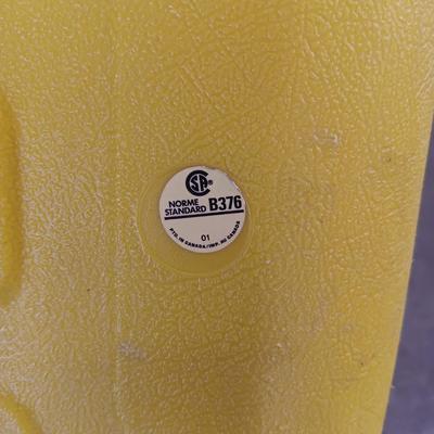 AUTO JUMPER CABLES AND A PLASTIC DIESEL FUEL CARRIER