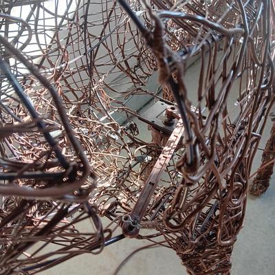 LIGHTED AND MOTION YARD REINDEER, NEW BALE OF HAY AND SMALLER REINDEER