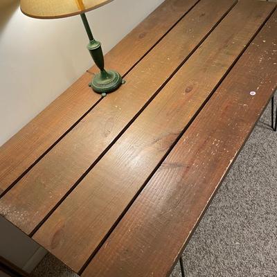 Hairpin Leg Scaffold Table