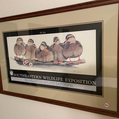 Art La May 1986 "The Girls" Southeastern Wildlife Exposition Expo SEWE Framed