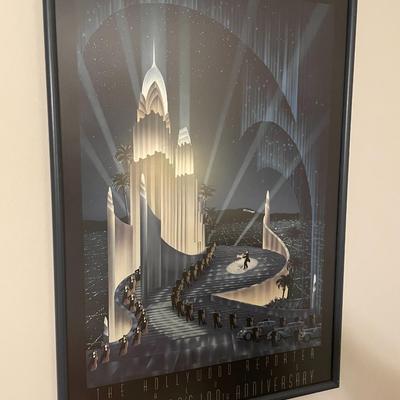 Robert Hoppe "The Hollywood Reporter 100th Anniversary" Lithograph - Art Deco