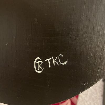 Folk Art Gourd, Signed TKC